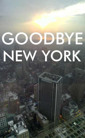 goodbye new york